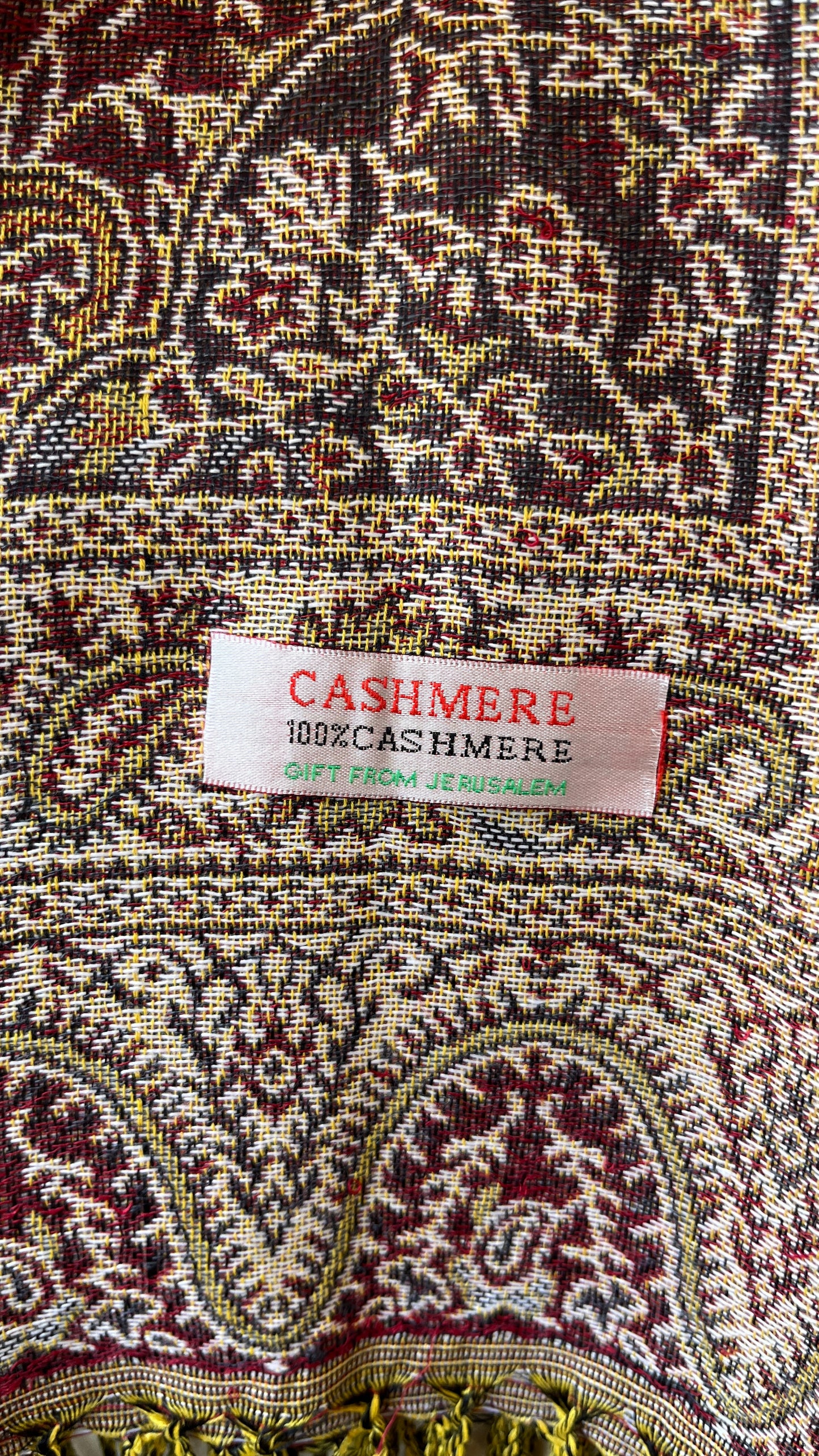 Cashmere Shawl from Jerusalem