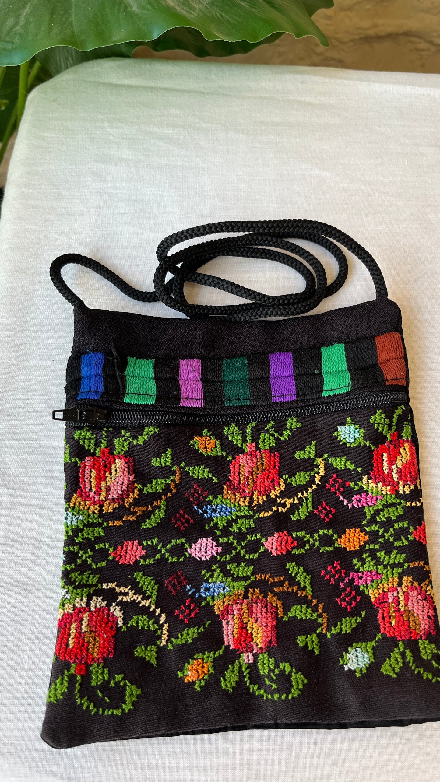Traditional Palestinian Mini Tatreez Bag