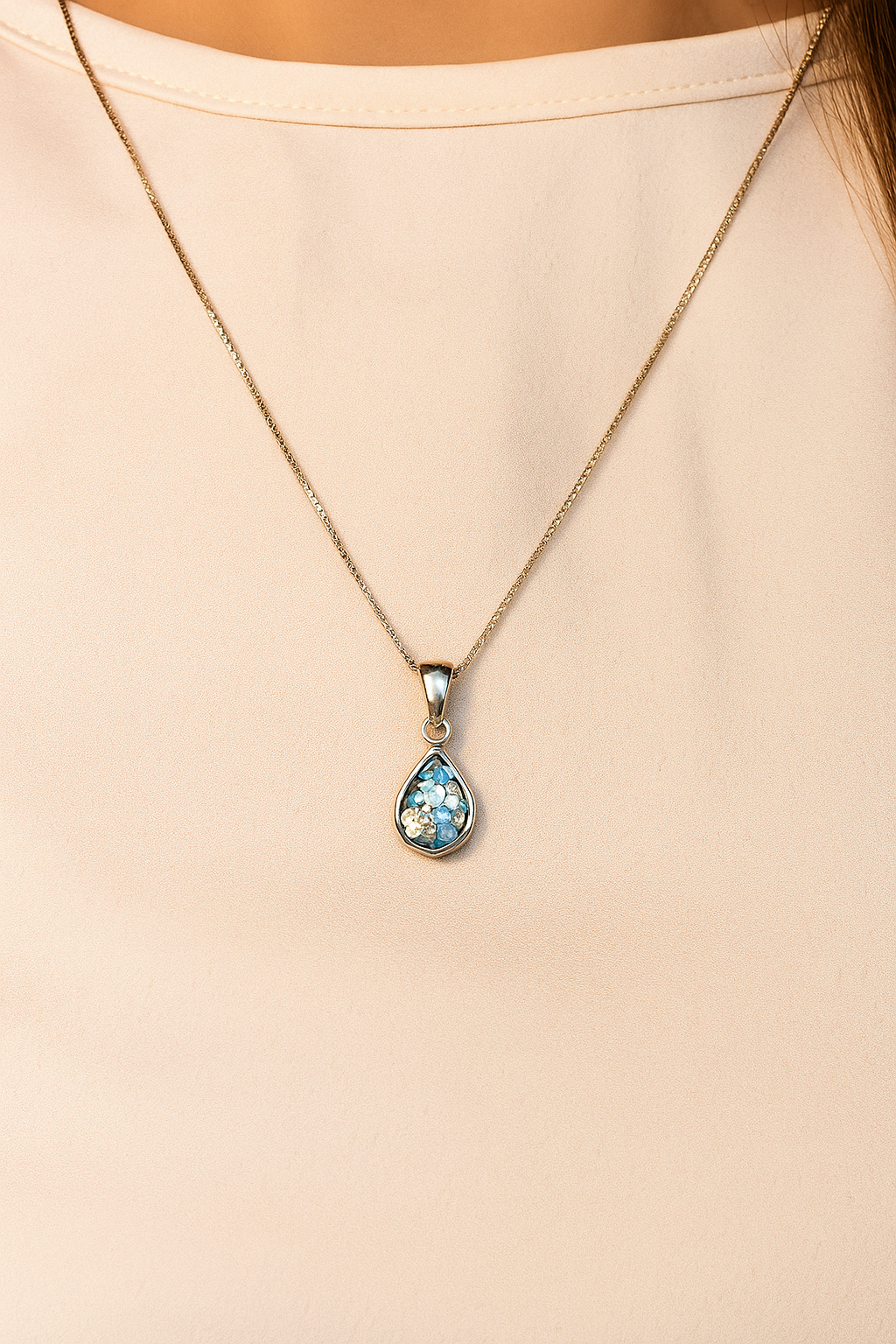 2000 Year Old 
Roman Glass Sterling Silver Necklace