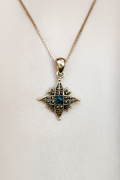 Star of Bethlehem with Stone of Palestine Necklace
