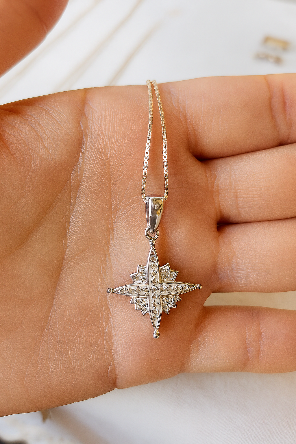 Star of Bethlehem Necklace - Double Sided
