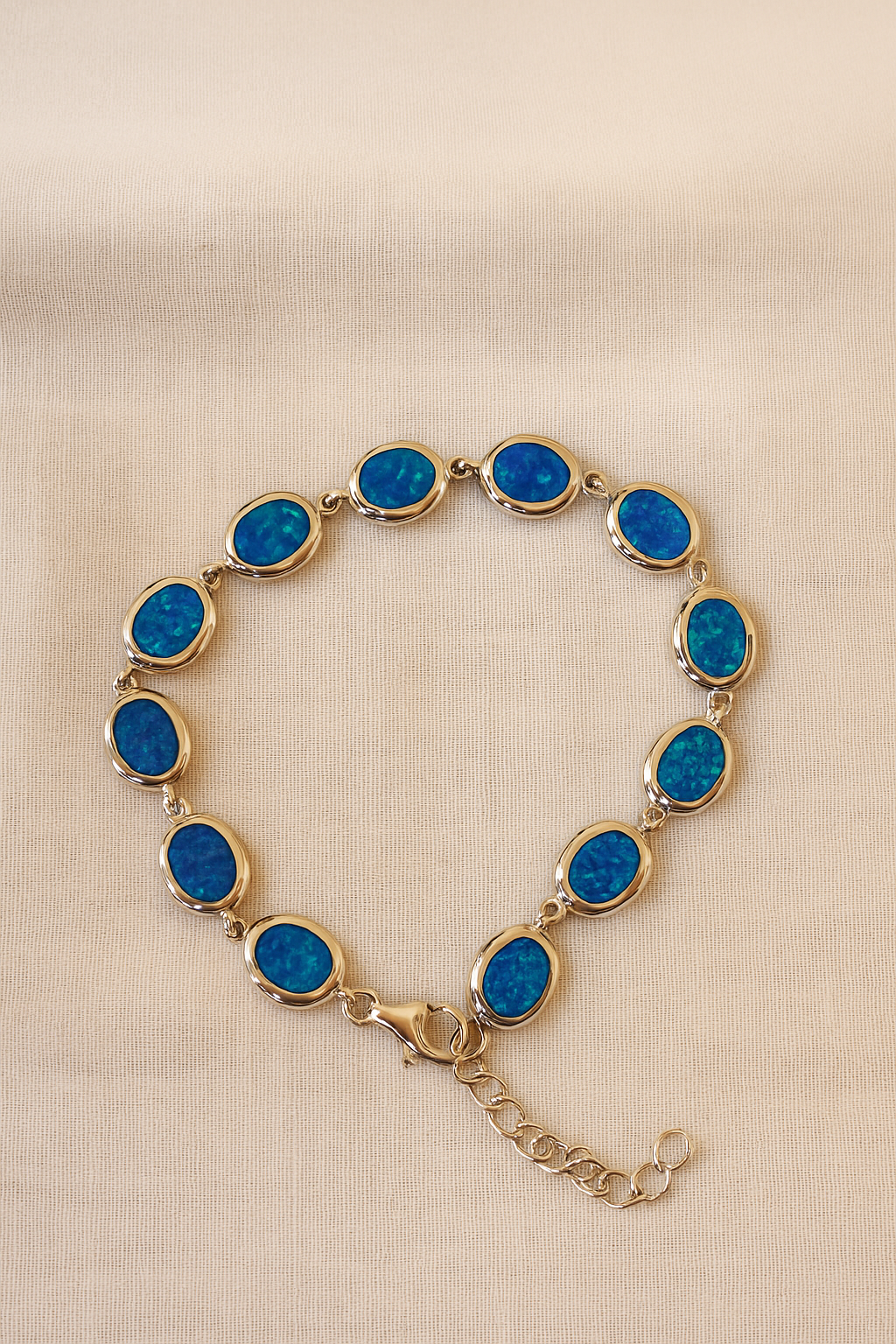 Vintage Opal Silver Bracelet