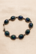 Vintage Stone of Palestine Silver Bracelet