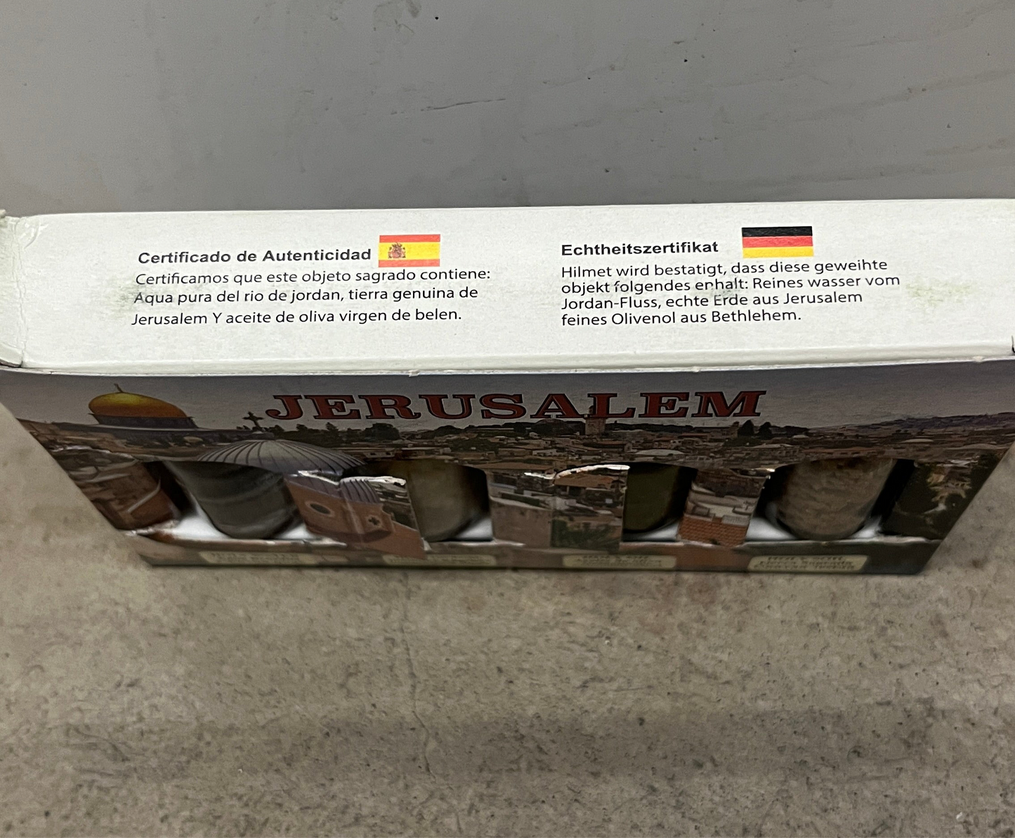 Holy Land Blessing Set – Holy Water, Anointing Oil, Incense & Soil