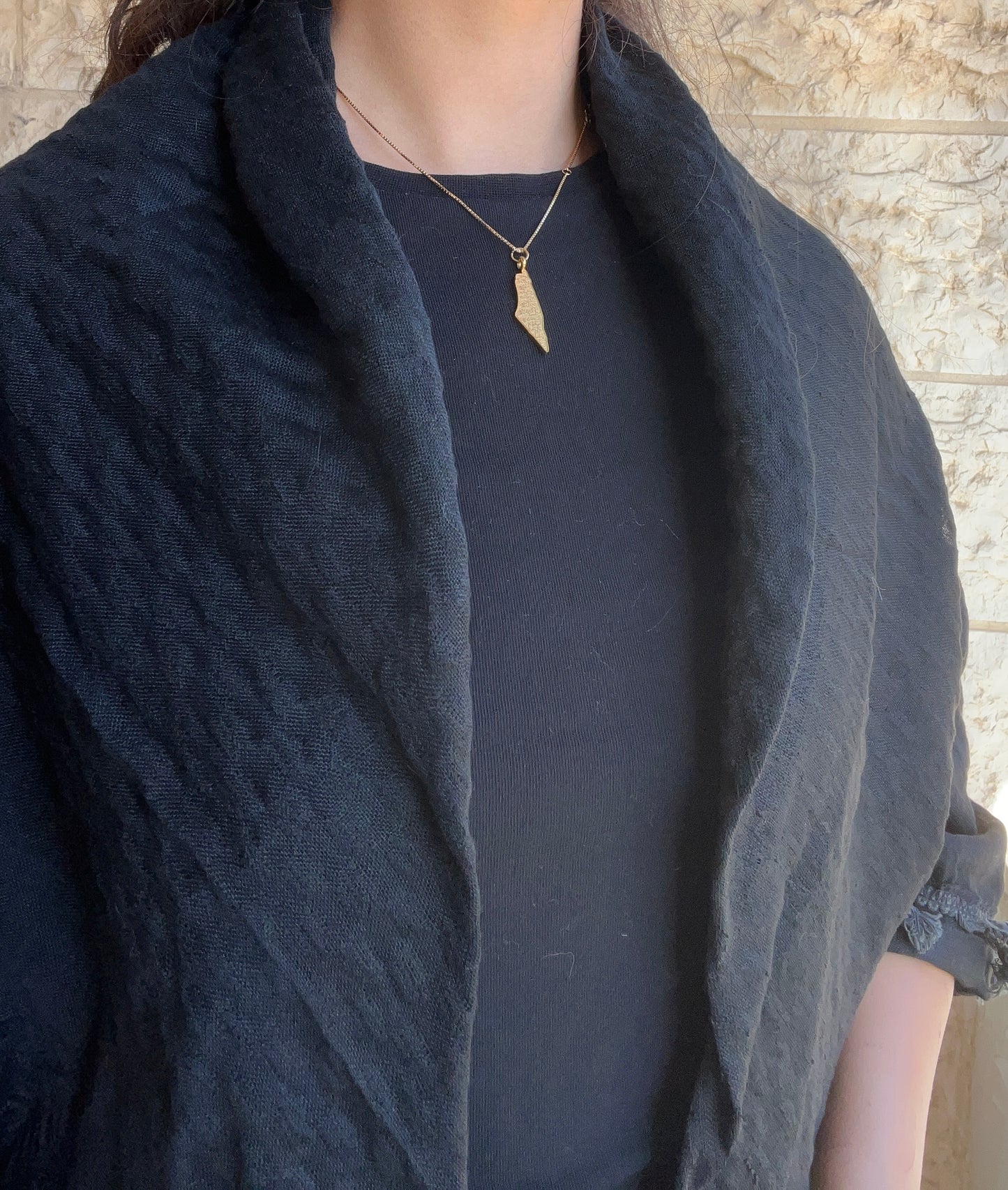 Pure Black Hirbawi® Kufiya