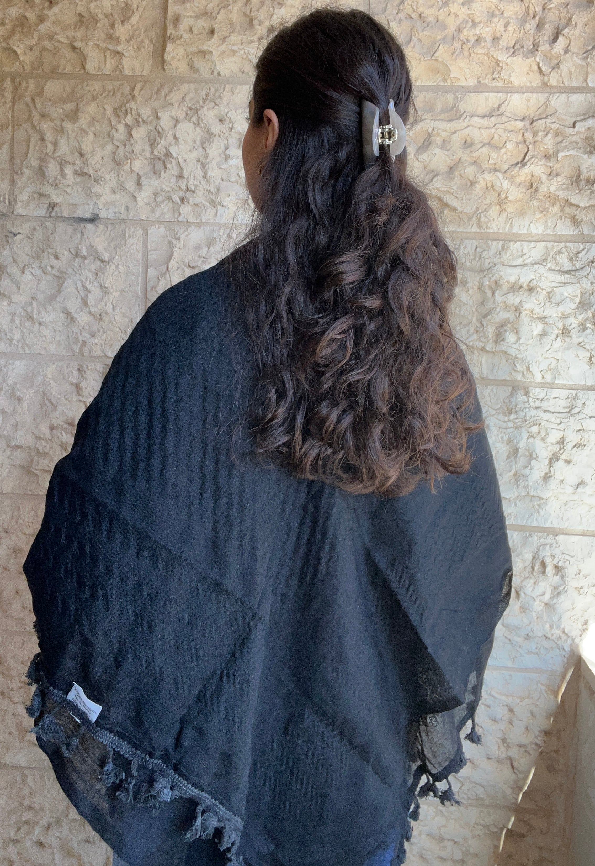 Pure Black Hirbawi® Kufiya