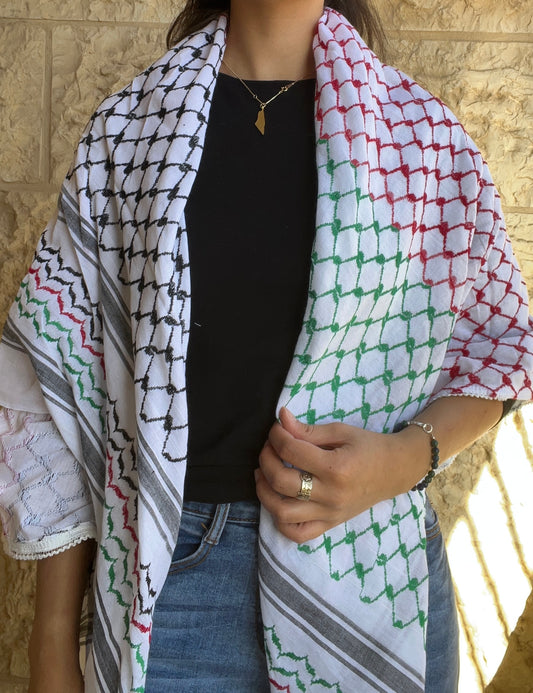 Palestine Flag Hirbawi® Kufiya
