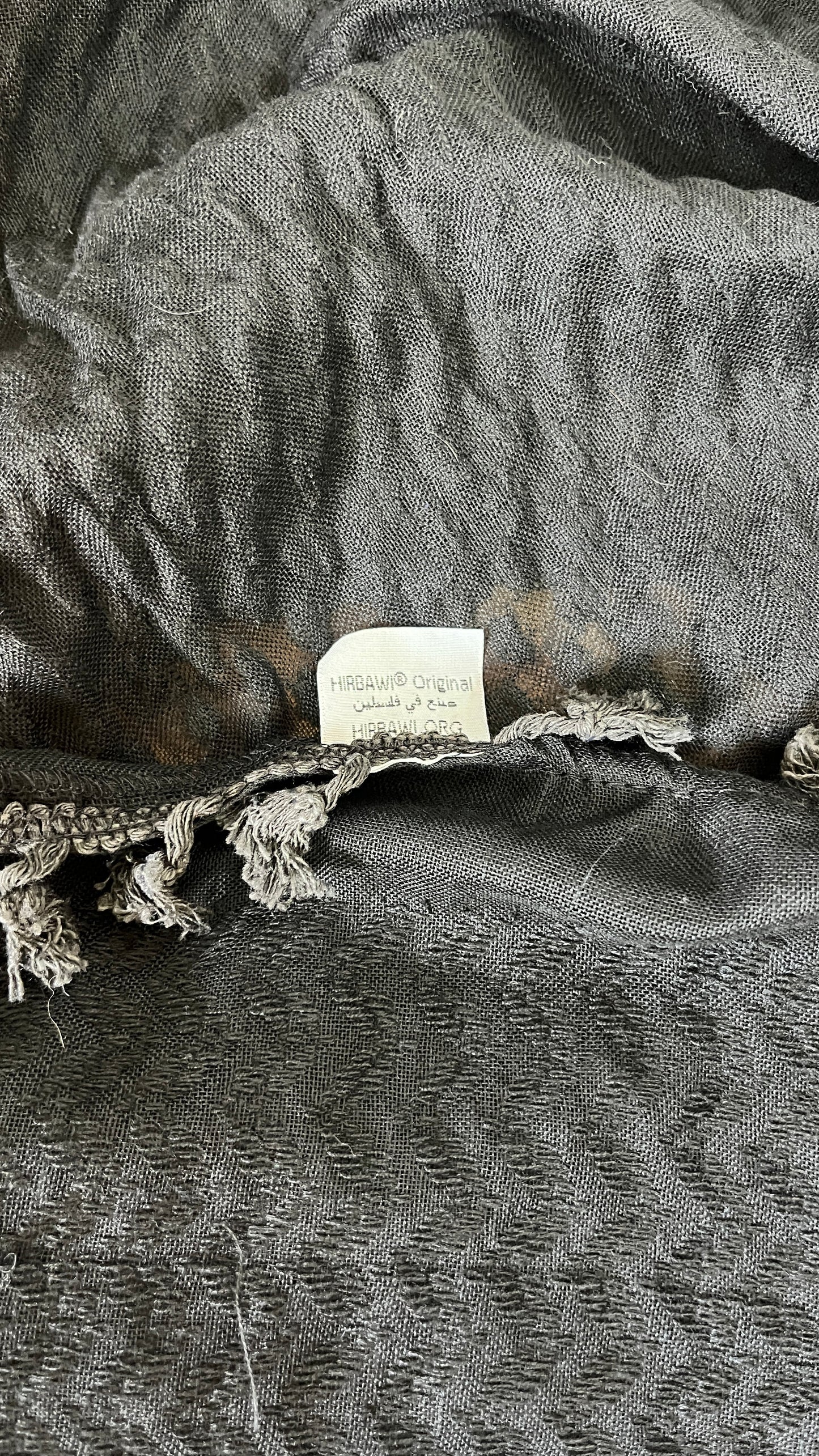 Pure Black Hirbawi® Kufiya