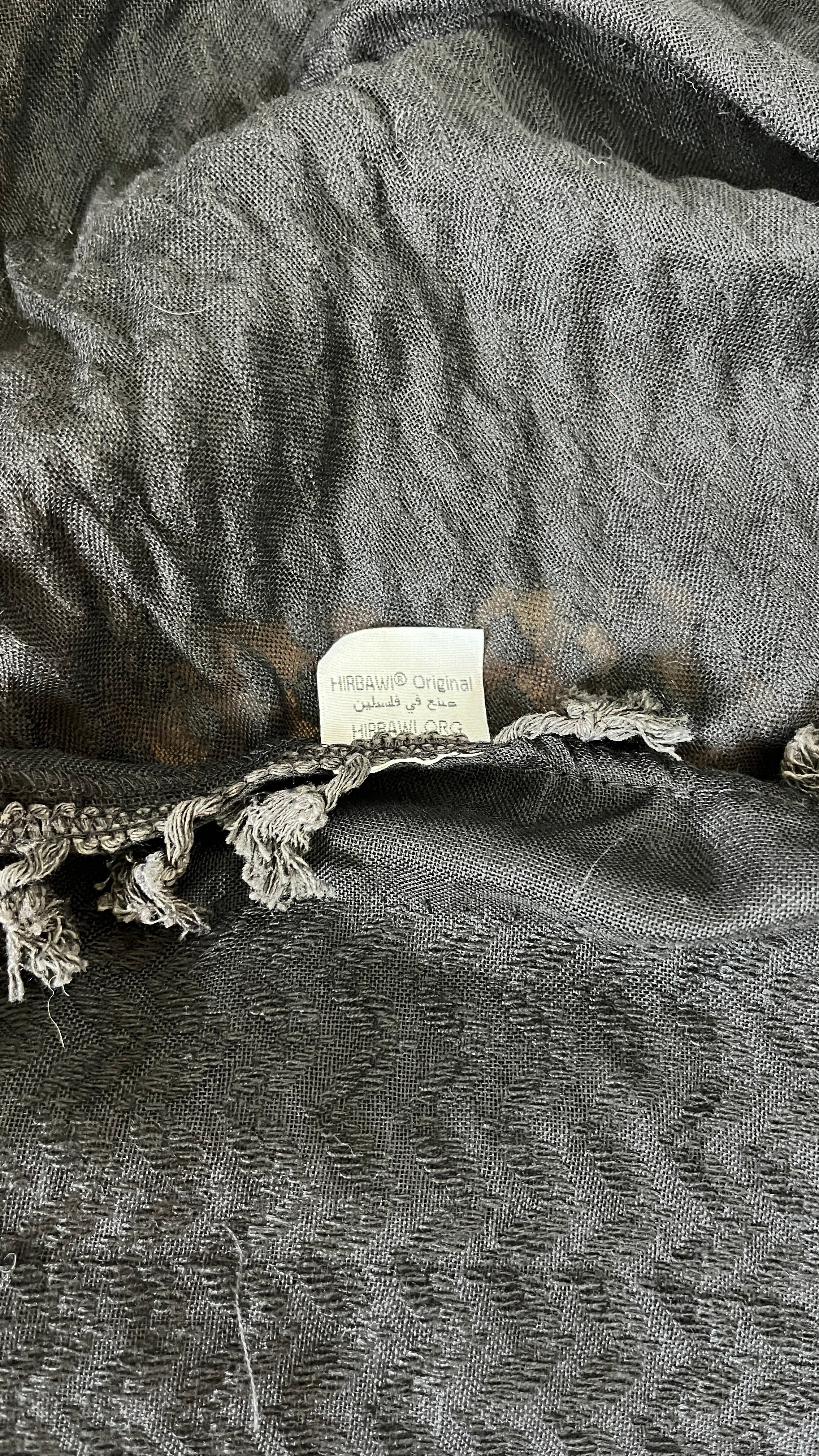 Pure Black Hirbawi® Kufiya