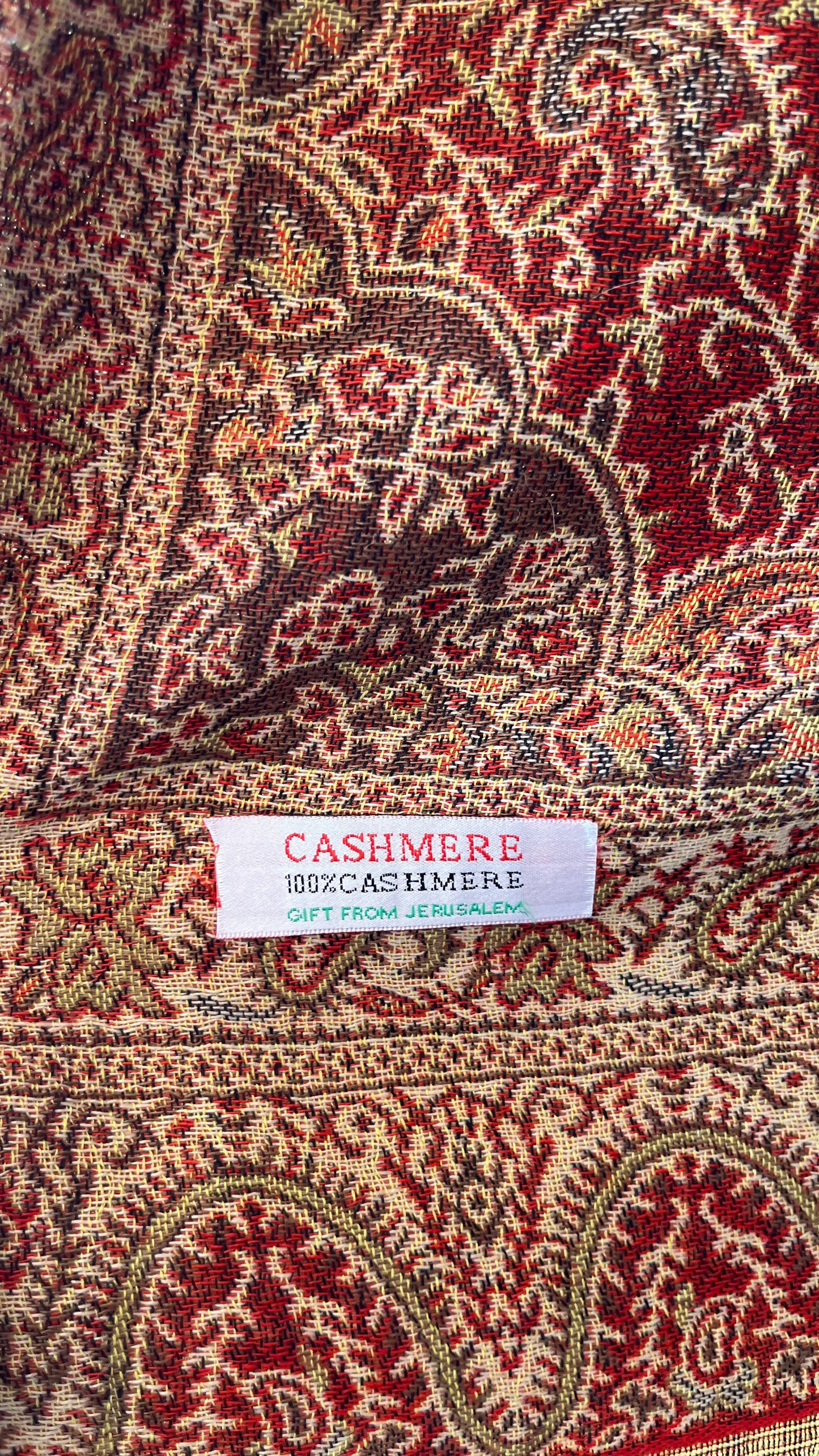 Cashmere Shawl from Jerusalem