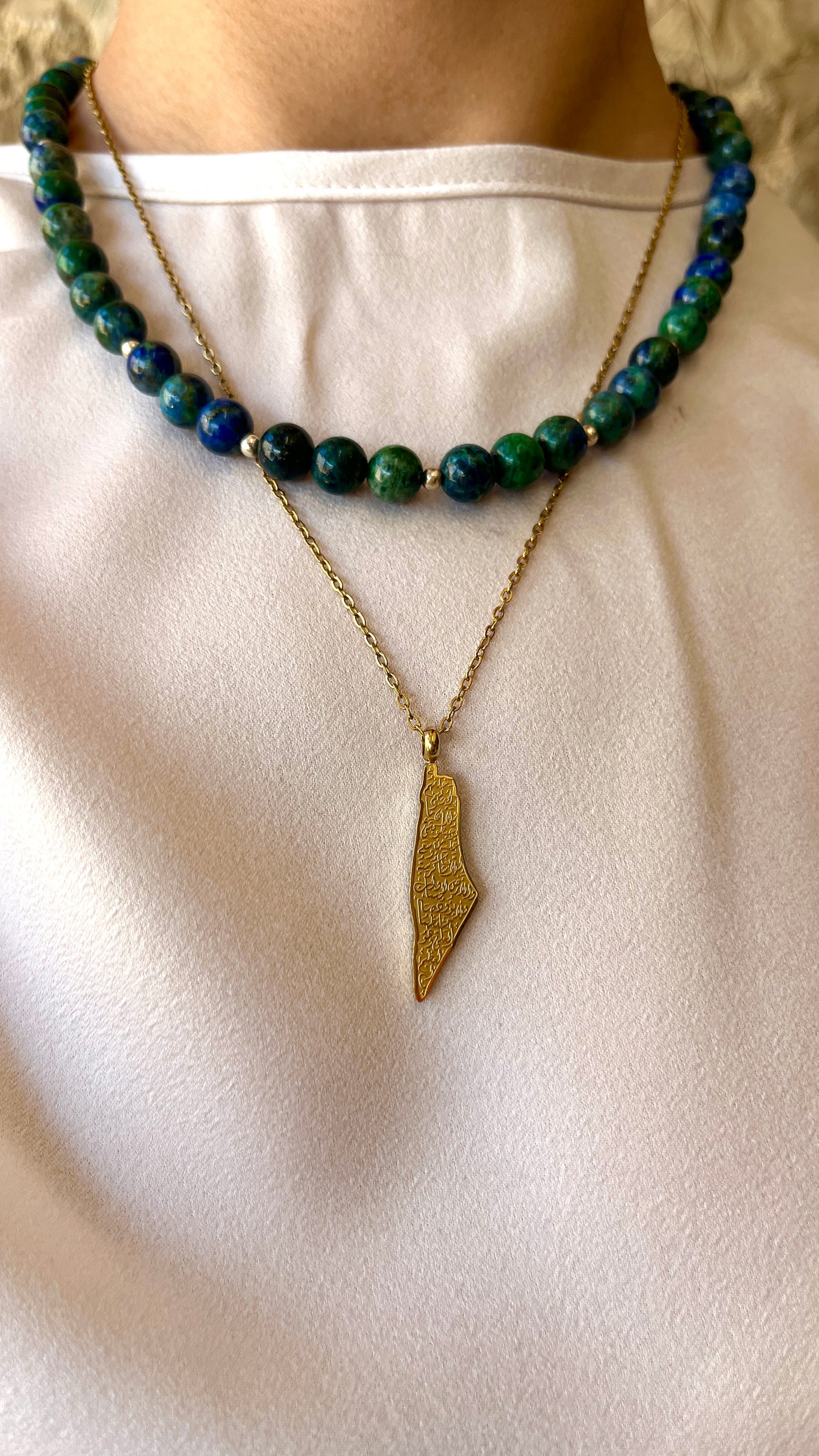 Handmade Stone of Palestine Necklace
