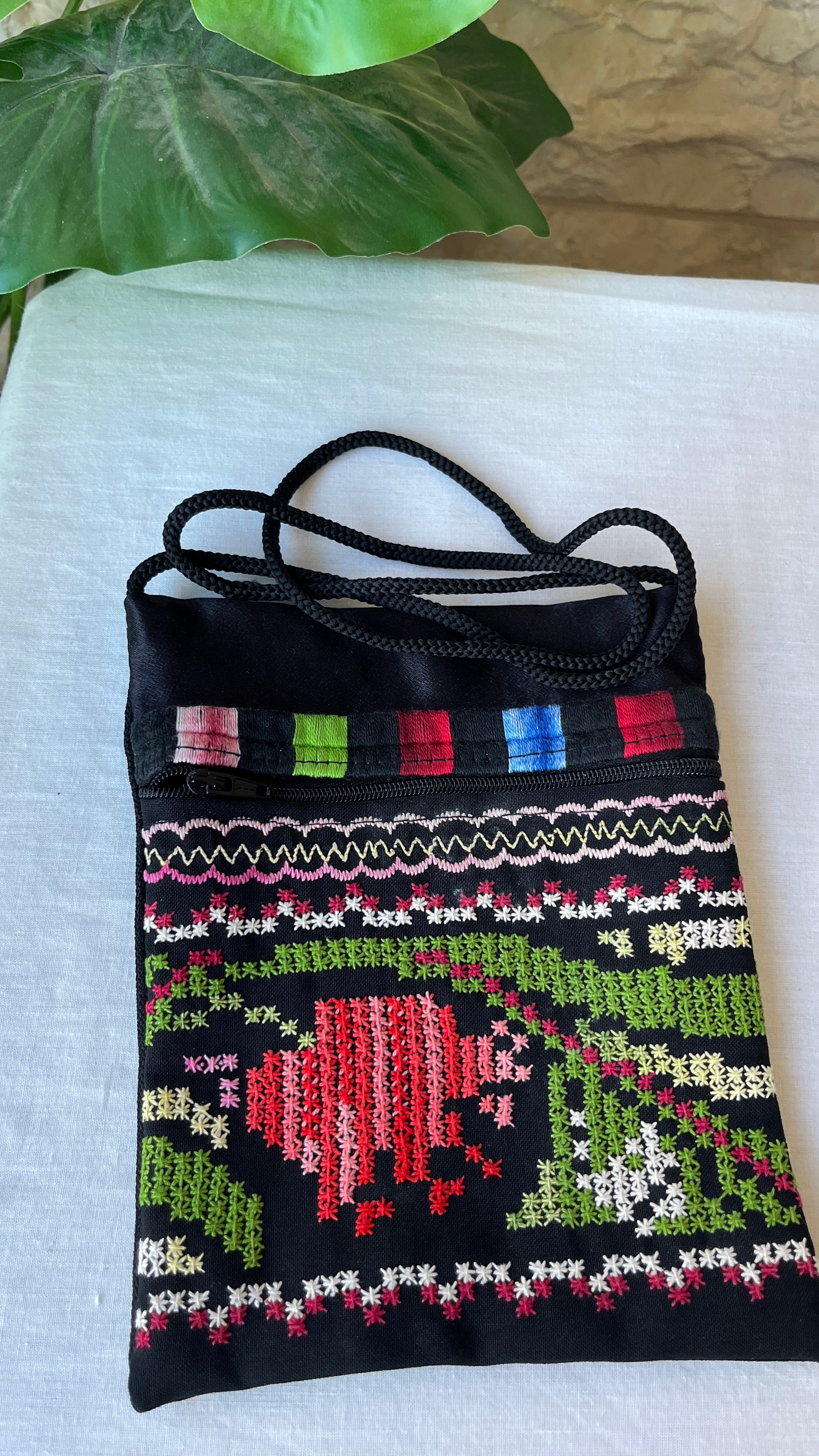 Traditional Palestinian Mini Tatreez Bag