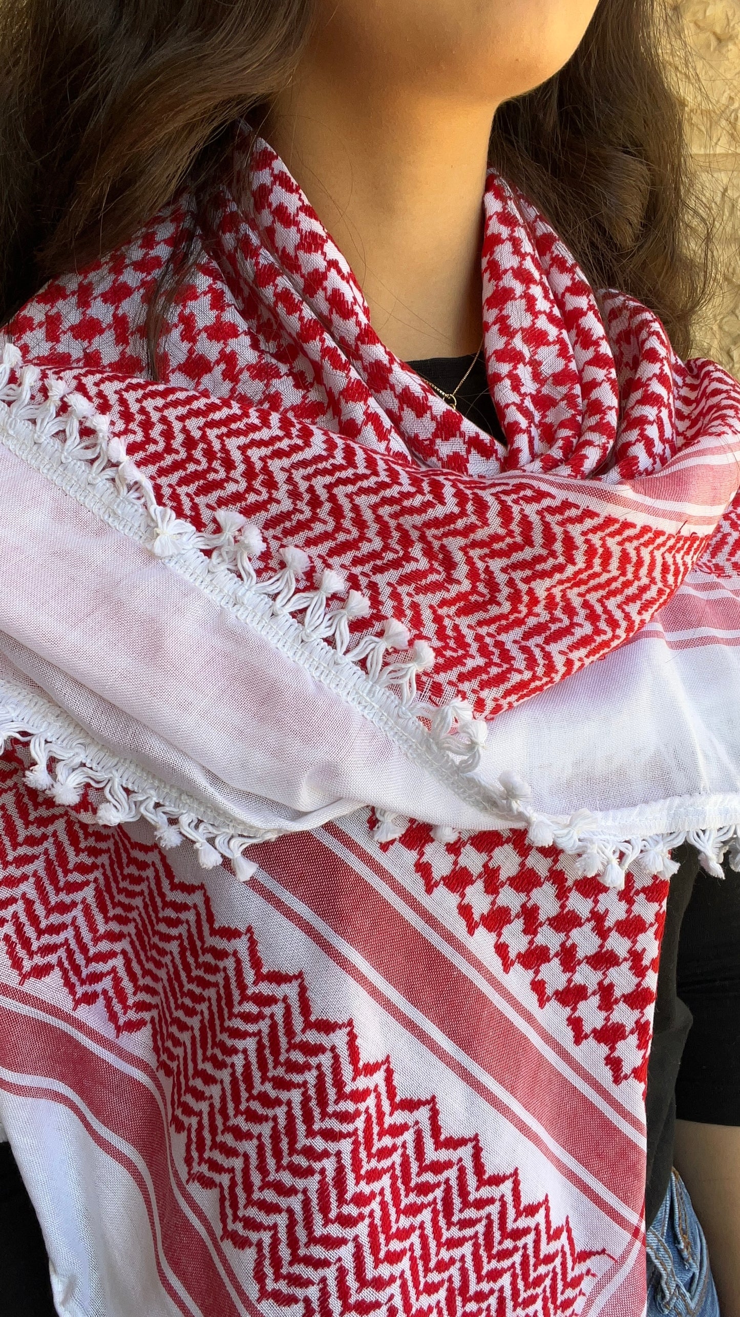 Red & White Hirbawi® Kufiya