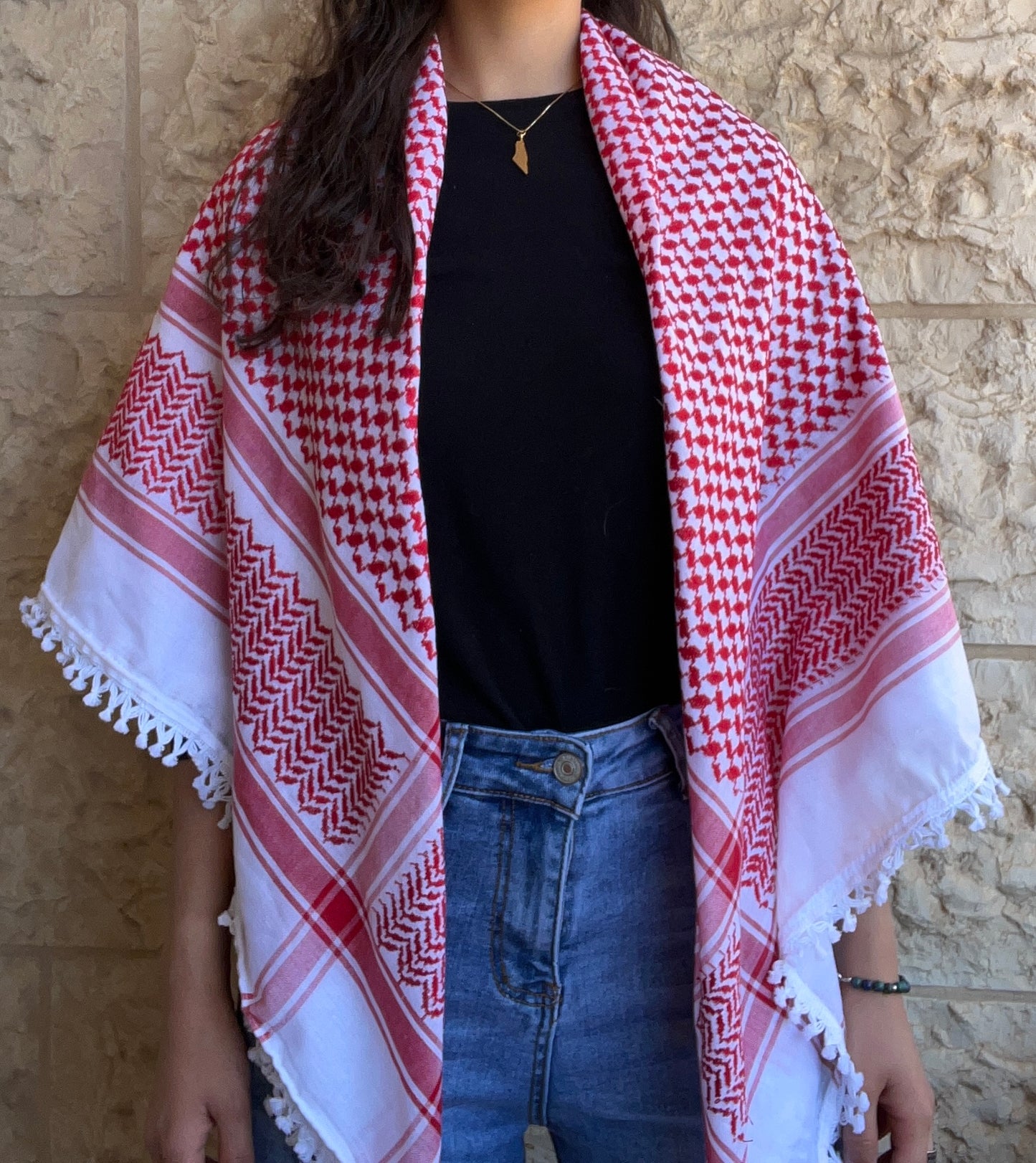 Red & White Hirbawi® Kufiya